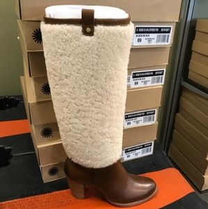 UGG AVA Exposed Fur Boots